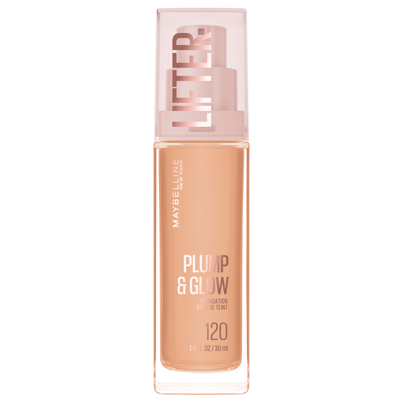 Maybelline Lifter Plump & Glow Foundation 120, vloeibare foundation met niacinamide