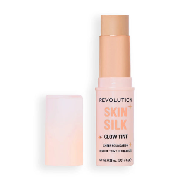 Revolution Skin Silk Glow Tint Sheer Foundation Stick Light Neutral, foundation stick met natuurlijke glow
