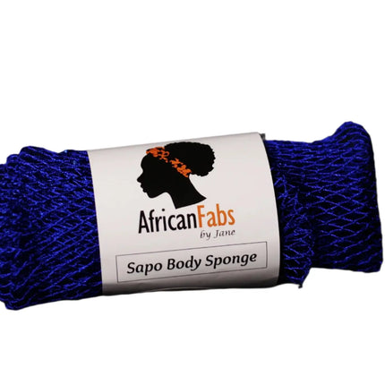 African Fabs African Net Sponge Sapo Blue