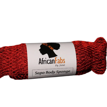 African Fabs African Net Sponge Sapo Red