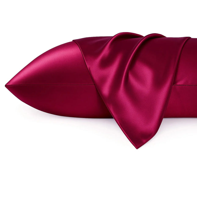 African Fabs Silky Satin Pillowcase Red