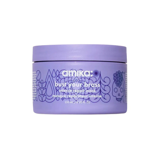 Amika Bust Your Brass Cool Blonde Intense Repair Mask 250 ml.
