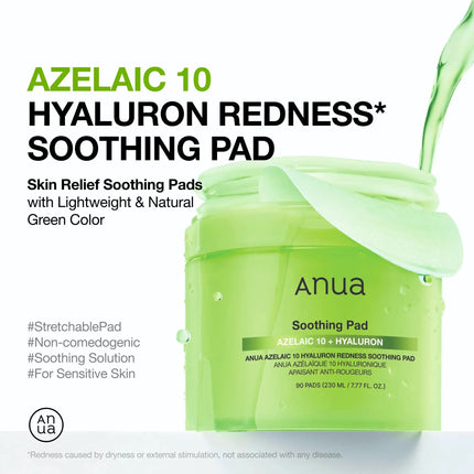 Anua Acid 10 Hyaluron Redness Soothing Pad