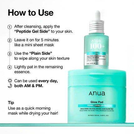 Anua PDRN Hyaluronic Glow Pad