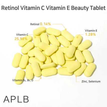 APLB Retinol Vitamin C Vitamin E Beauty Tablet