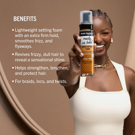 Aunt Jackie's Biotin + Honey Braid Setting Foam
