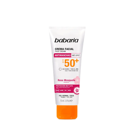 Babaria Rosehip Oil Facial Sun Cream SPF50+