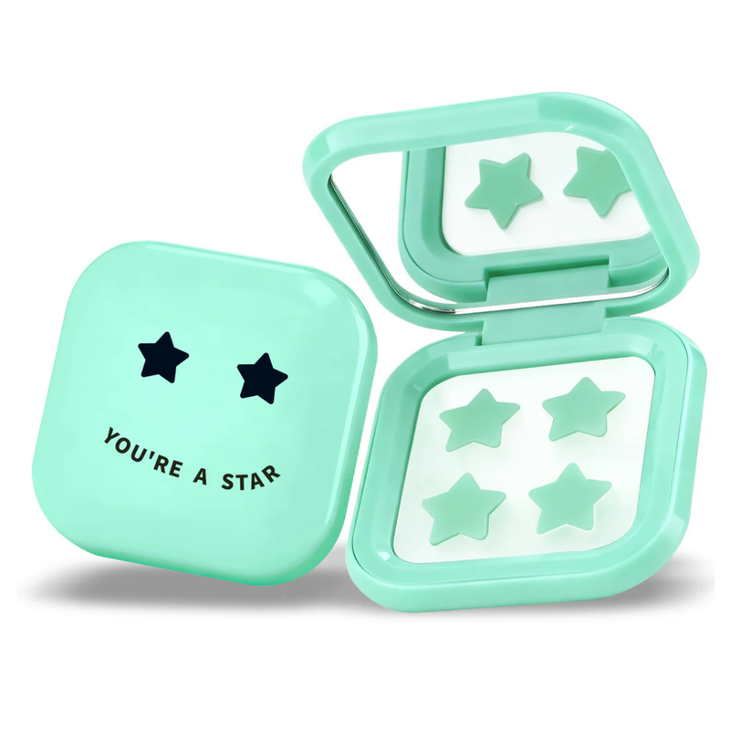Biovene Pimple Star Patches & Mirror Case Green