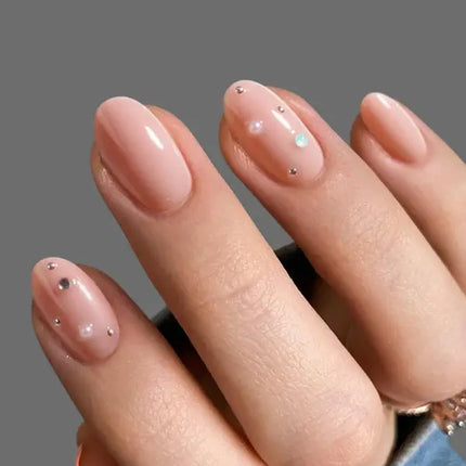 Bonmuz Press-On Nails Bare Dot