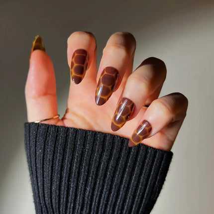 Bonmuz Press-On Nails Cocoa Nouveau