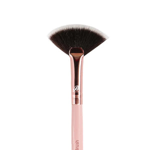 Pink & Rose Gold Small Fan Brush