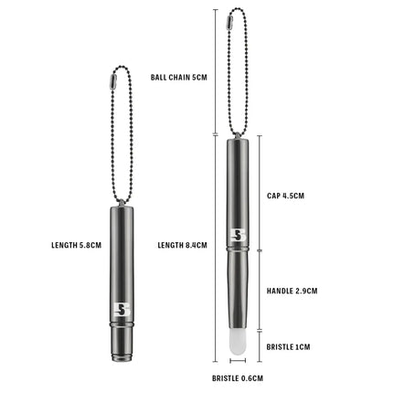 Braye Pocket Lip Brush Silver