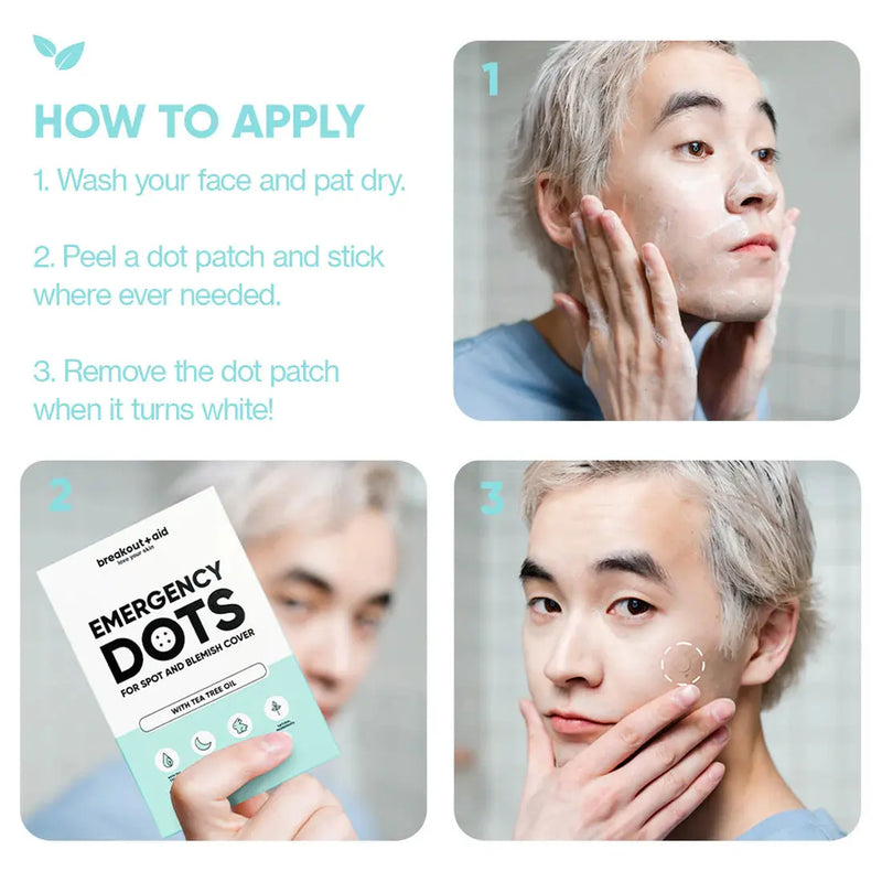BreakoutAid Emergency Dots For Spots and Blemishes Tea Tree Oil