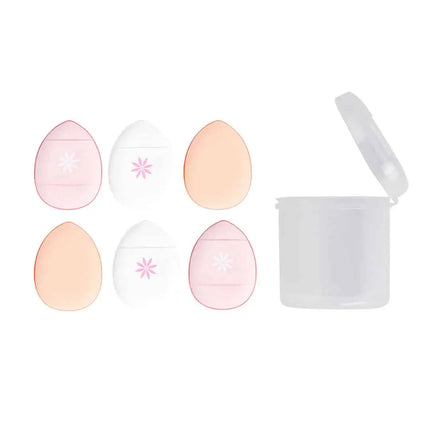 Brushworks Mini Pillow Puffs 6 Pack