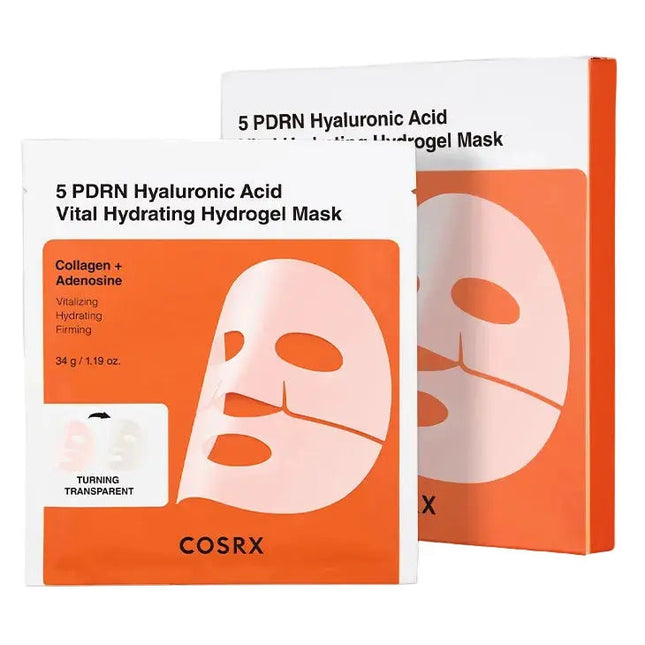 COSRX 5 PDRN Hyaluronic Acid Vital Hydrating Hydrogel Mask 3-Pack