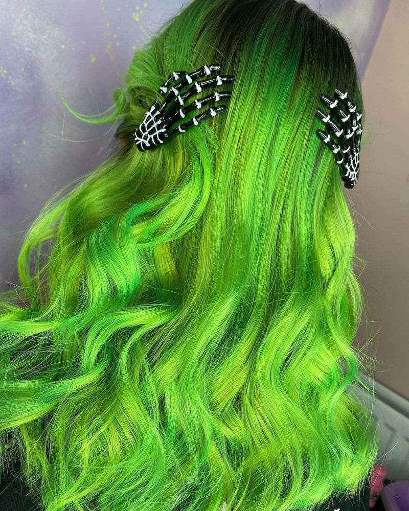 Crazy Color 68 Lime Twist, semi-permanente haarverf in felgroen, foto 4 van 8