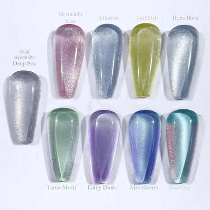 Crisania Neri Sea x Sky Magnetic Cat Eye Gel Polish Luna Moth