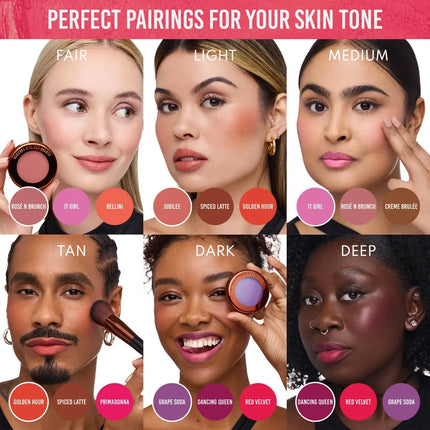 Danessa Myricks Beauty Yummy Skin Blurring Balm Powder Flushed Red Velvet
