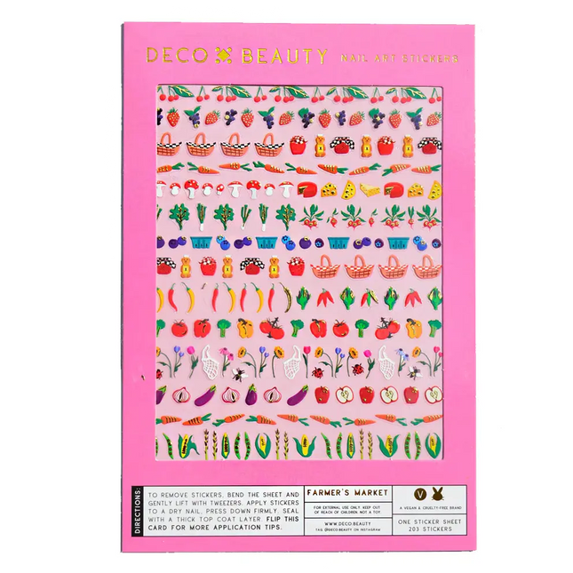 Deco Beauty Nail Art Stickers Farmer's Market