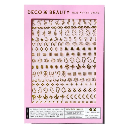 Deco Beauty Nail Art Stickers Golden Hour