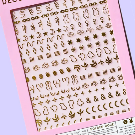 Deco Beauty Nail Art Stickers Golden Hour