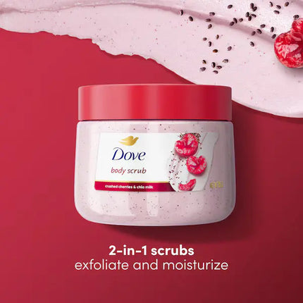 Dove Crushed Cherries & Chia Milk Body Scrub 425 gr.