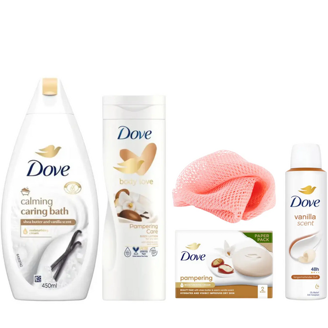 Dove Tiktok Viral Basic Vanilla Shower Routine