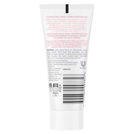 Dove Whole Body Raspberry & Rose Deodorant Cream