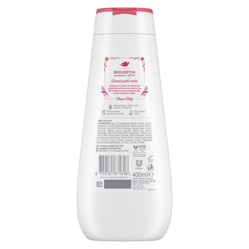 Dove X Bridgerton Raspberry Rendezvous Body Wash 2