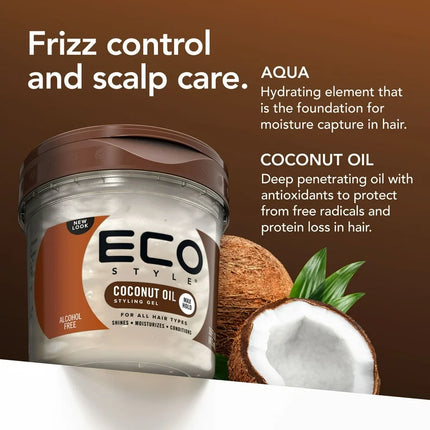 EcoStyle Styler Coconut Oil Gel 236 ml