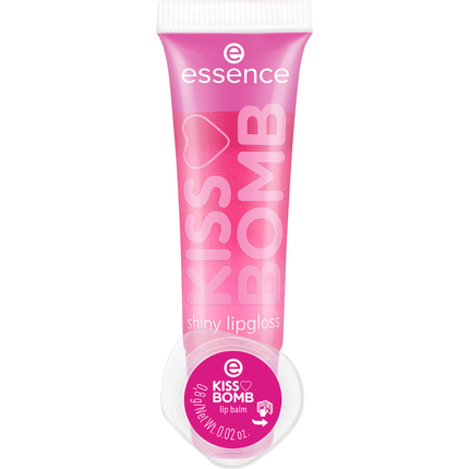 Essence Kiss Bomb Shiny Lipgloss & Lip Balm Strawberry Sweetie