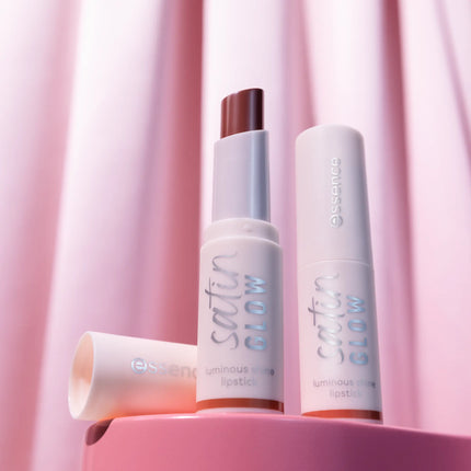 Essence Satin Glow Luminous Shine Lipstick 02 Blushin It