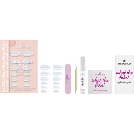 Essence What The Fake! Press-on Nails Manicure Set 01 Glazed