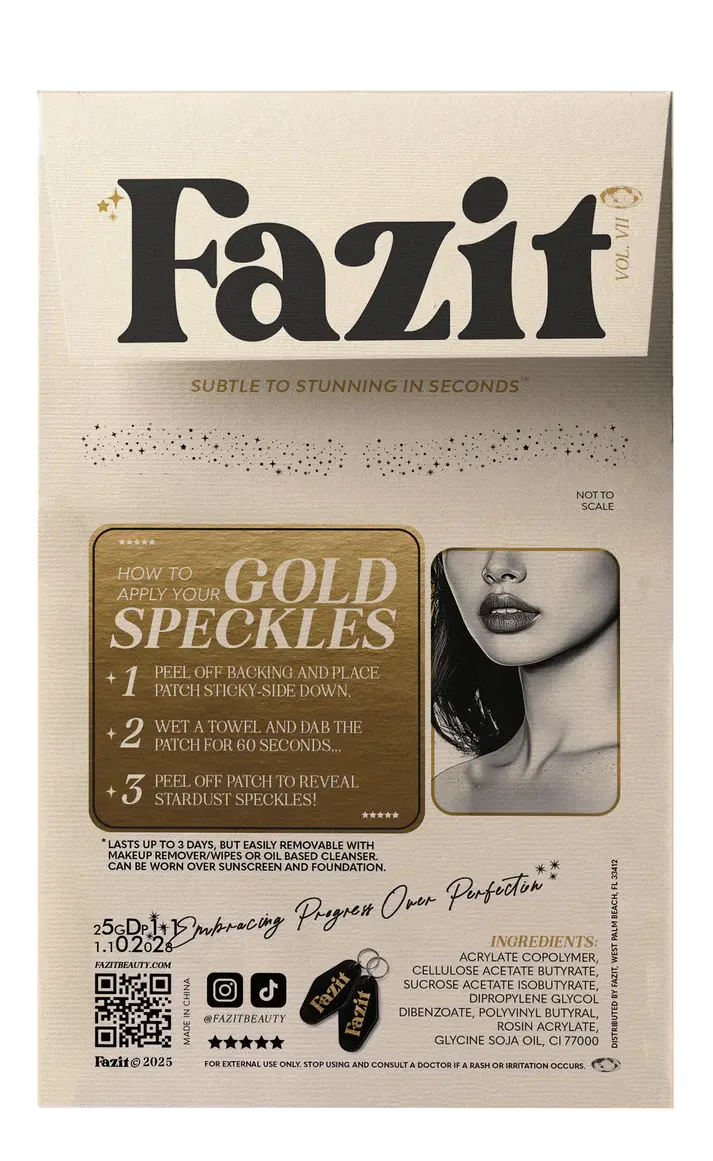 Fazit Decolletage Speckles Gold