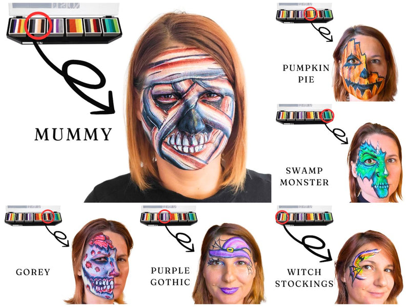 Fusion Body Art Face Painting Palette Night Critters