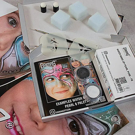 Grimas Water Make-up Pearl 6 Palette Set