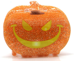 Hair Claw Halloween Pumpkin Glitters