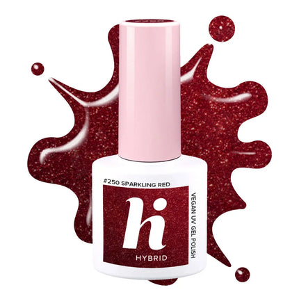 Hi Hybrid 250 Sparkling Red UV Gel Polish