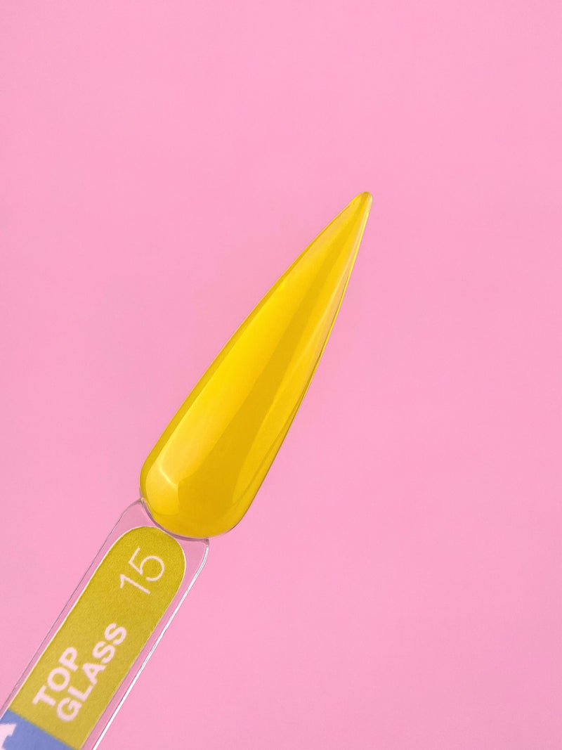 Lunamoon Top Glass Nr15 gellak top coat met gekleurde glazen finish