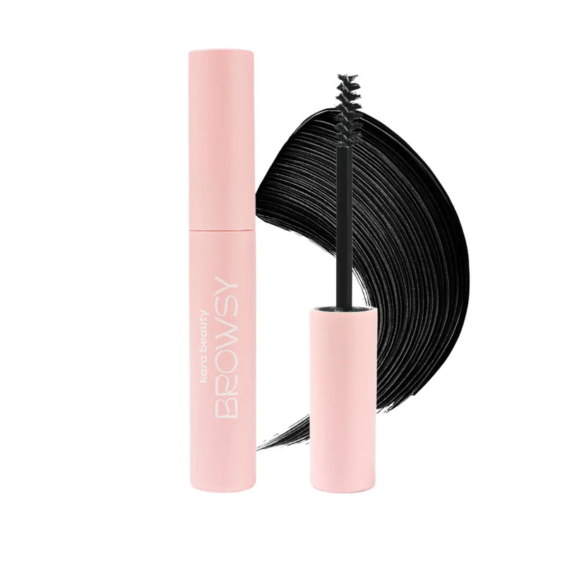 Kara Beauty Browsy Tinted Brow Gel Ebony, getinte wenkbrauwgel voor definitie en hold