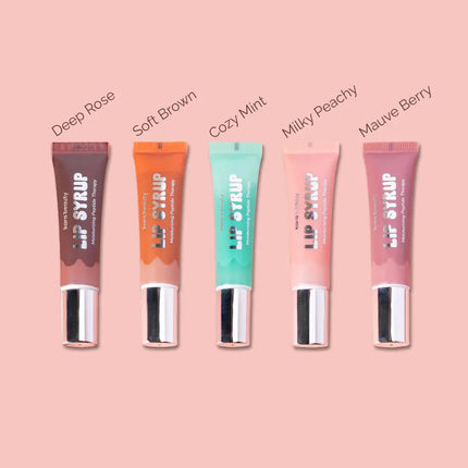 Kara Beauty Lip Syrup Moisturizing Peptide Therapy Deep Rose