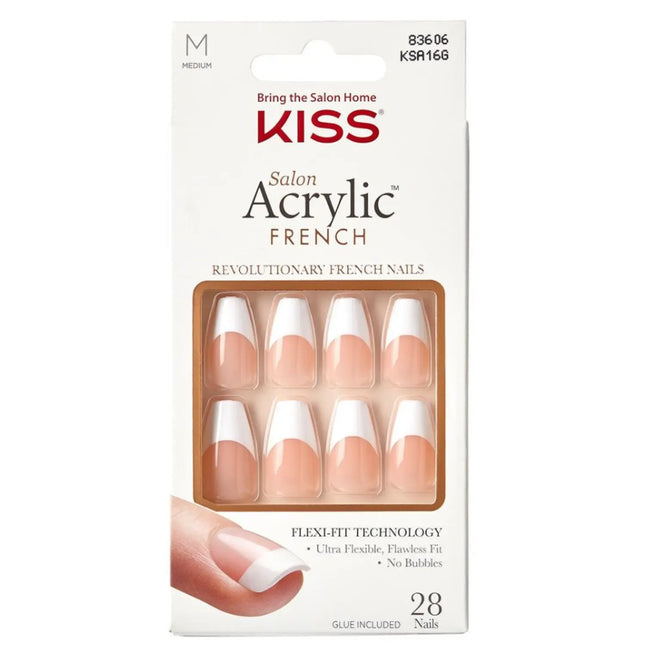 Kiss Salon Acrylic French Nails Kit Je T'aime
