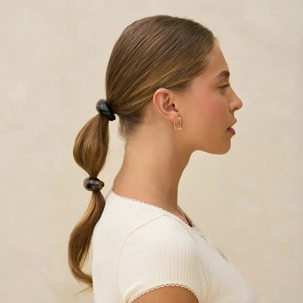 Kitsch Cloud Cuffs Black & Tort Medium