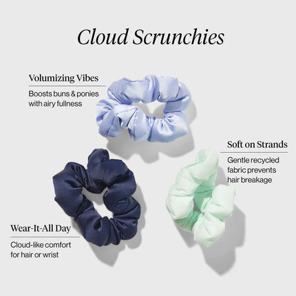 Kitsch Cloud Scrunchies 3pc Set Garden Bouquet