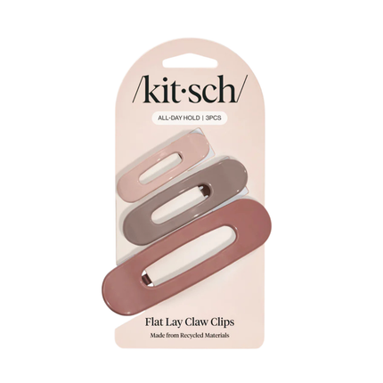 Kitsch Flat Lay Claw Clip 3pc Terracotta