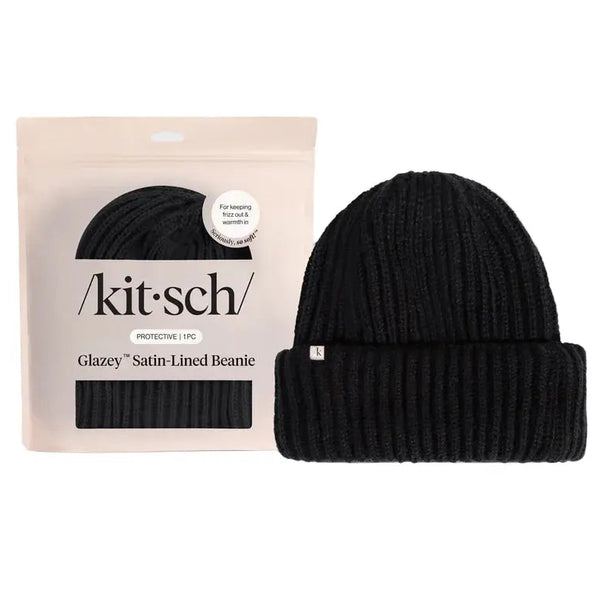 Kitsch Glazey™ Satin Lined Beanie Black | online shoppen bij