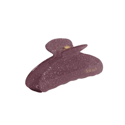 Kitsch Holiday Pink Glitter Claw Clip