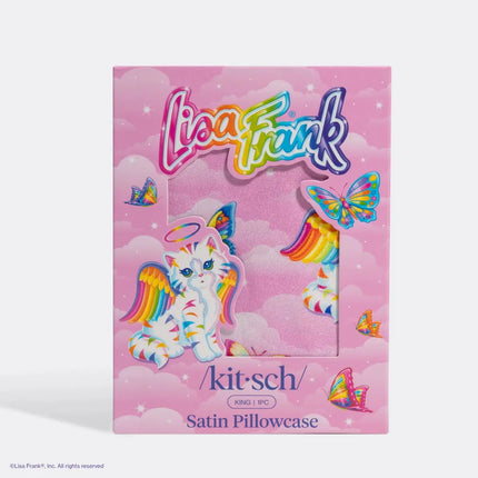 Kitsch Lisa Frank Satin Pillowcase Angel Kitty™ King