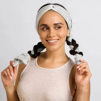 Kitsch Set & Flow Heatless Curling Headband Heather Gray