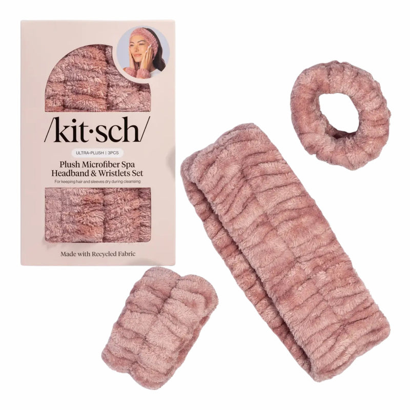 Kitsch Spa Headband & Wristlets Terracotta